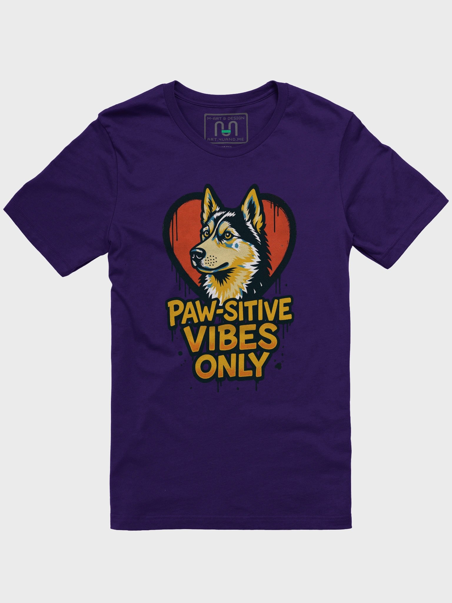 Husky “Paw-sitive Vibes Only” Tee product image (1)