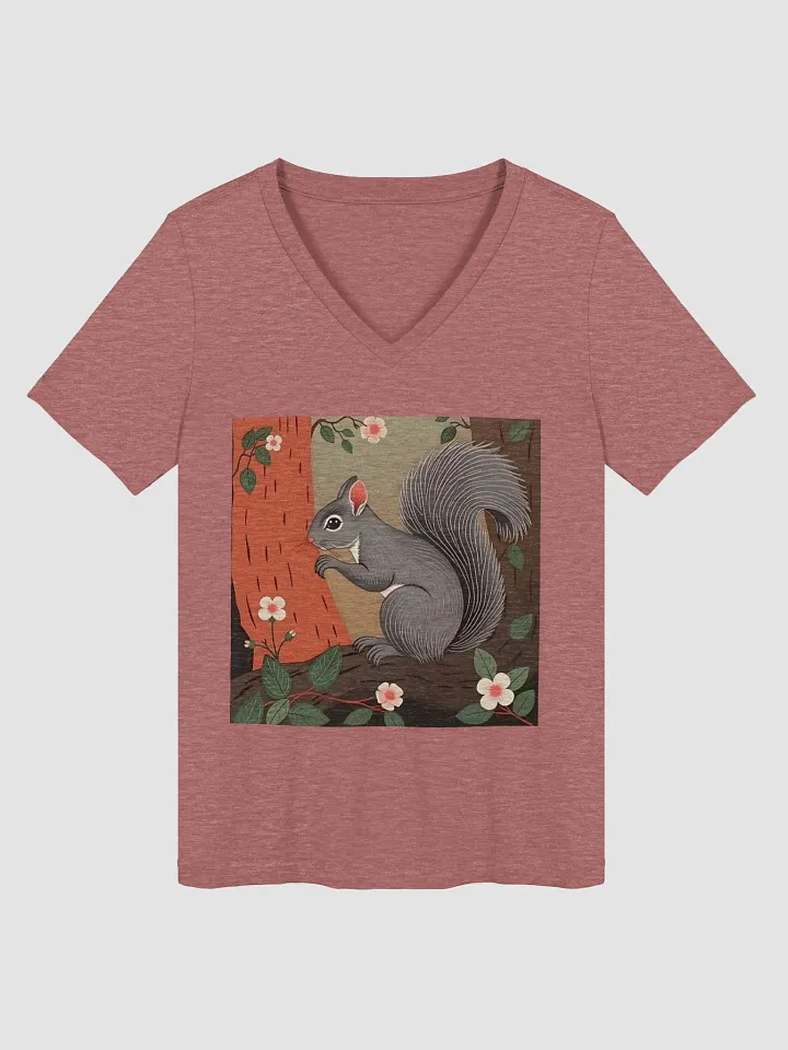 Sophisticated Comfort V-Neck Tee Early 1900s painting style product image (1)