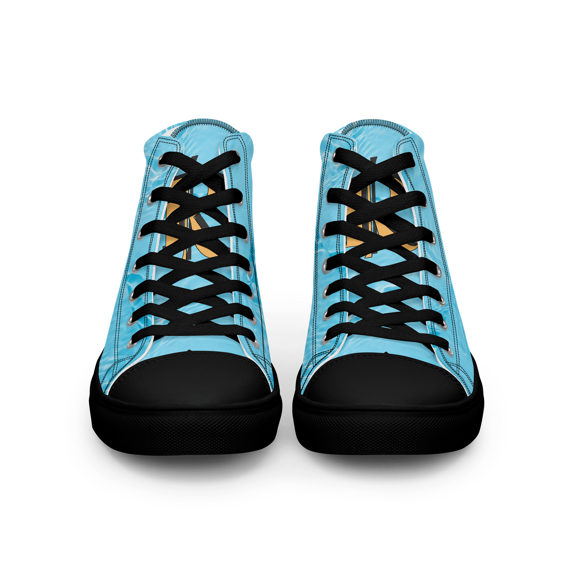 (Aqua CHIBI) K Women's High Top Canvas Shoes product image (3)