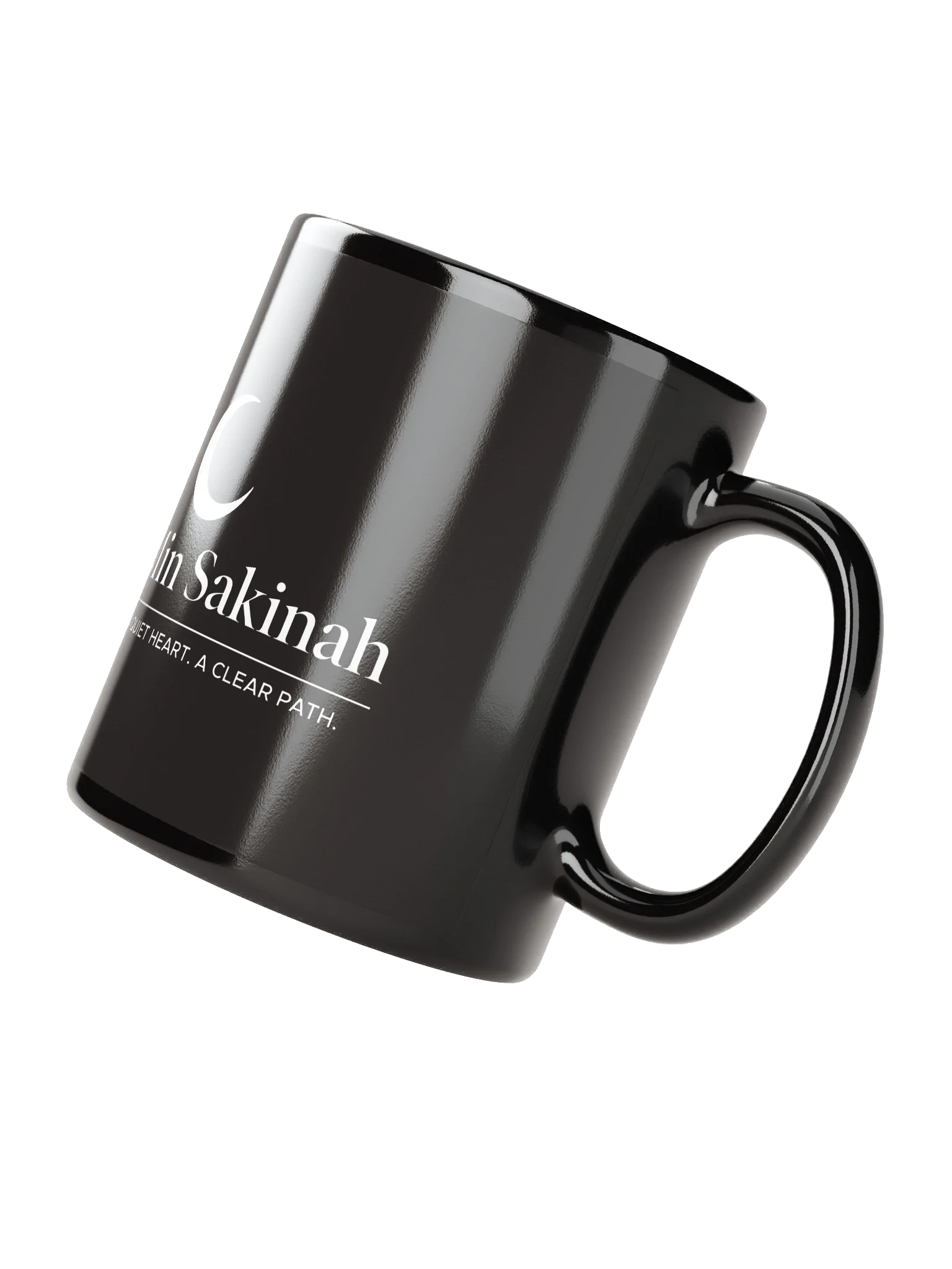 Min Sakinah Vision Mug - White on Black product image (2)