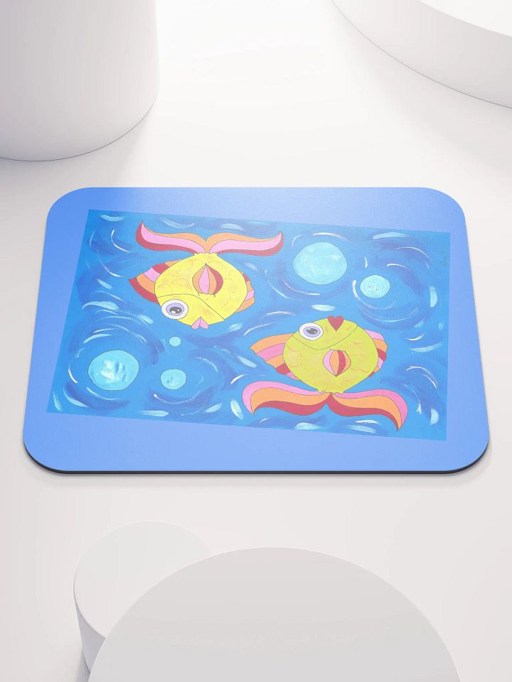 Fish style (art by Dina R.) acrylic painting picture - Classic Mouse Pad product image (1)