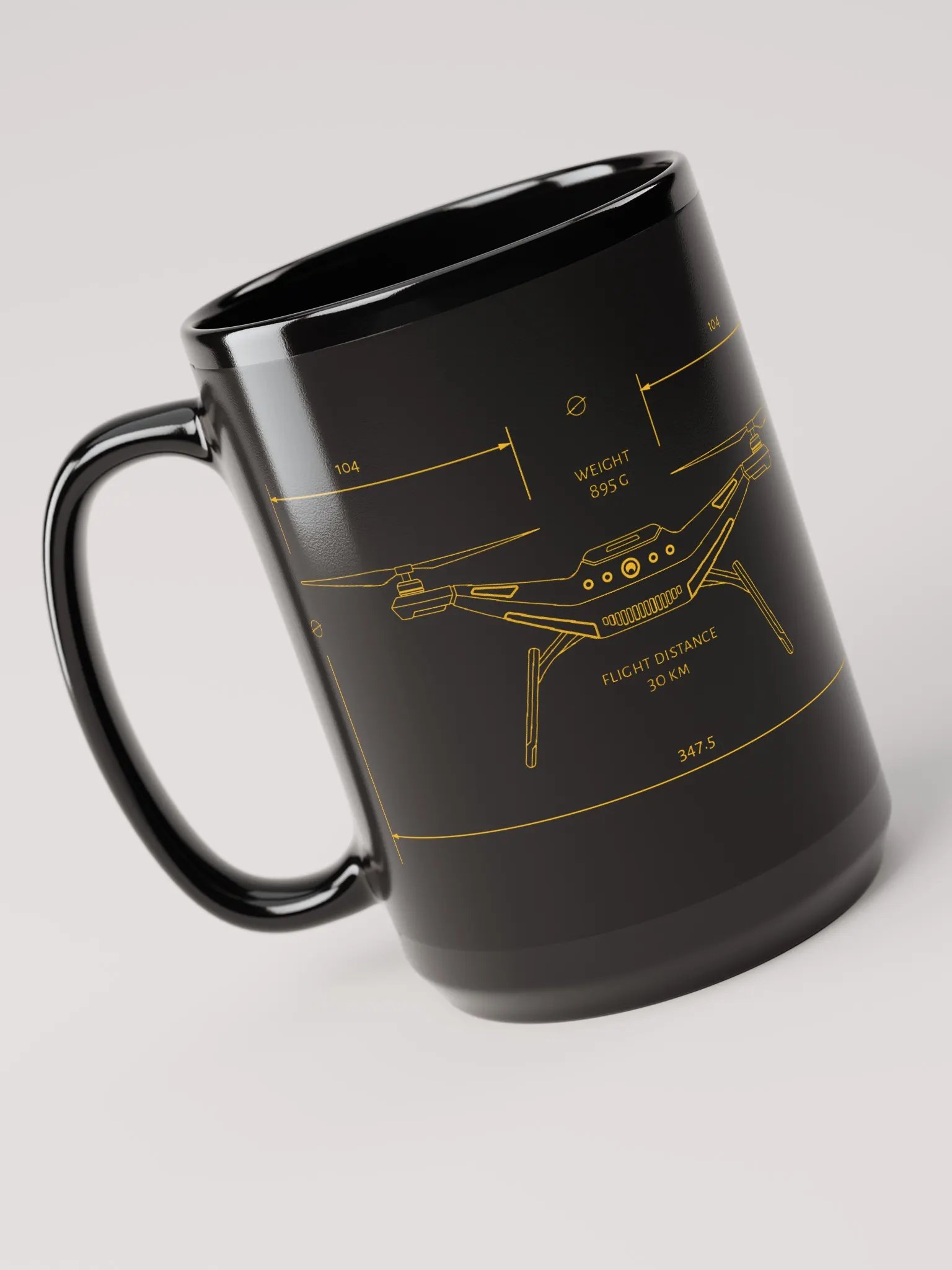 Drone Technical Drawing Mug product image (3)