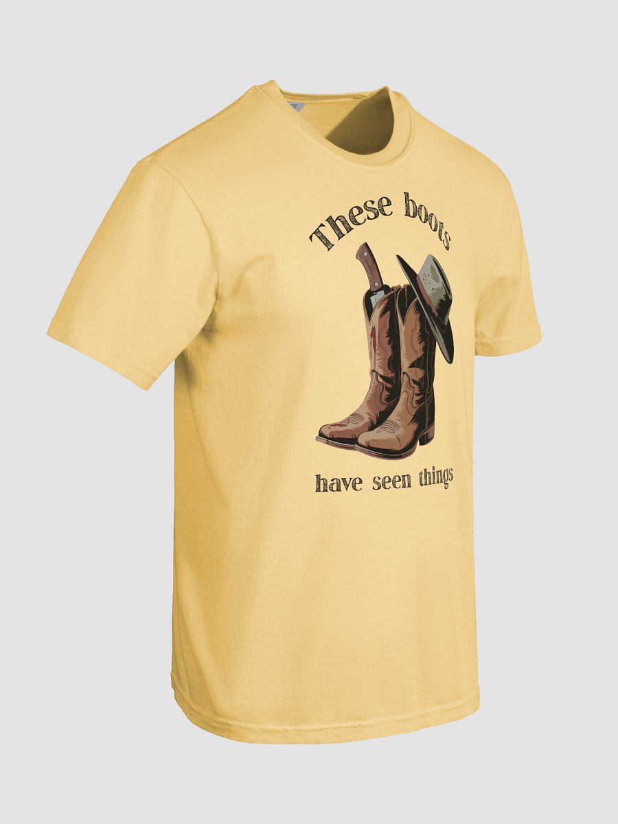 These Boots Have Seen Things - Western True Crime Gift Tee - Light product image (24)
