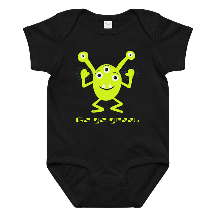 Go Go Green Alien Baby Bodysuit product image (1)