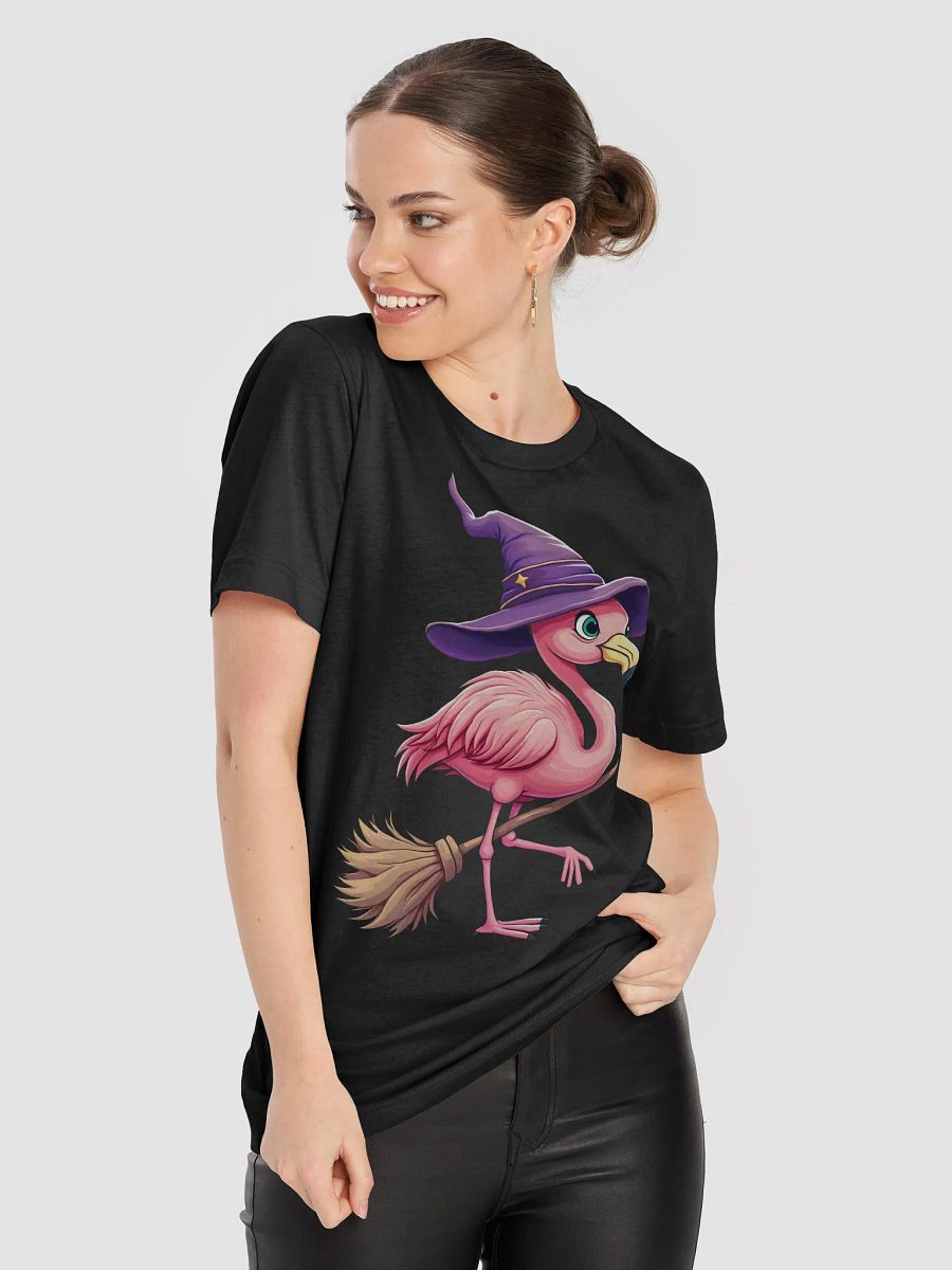Flamingo Witch Halloween T-Shirt product image (50)
