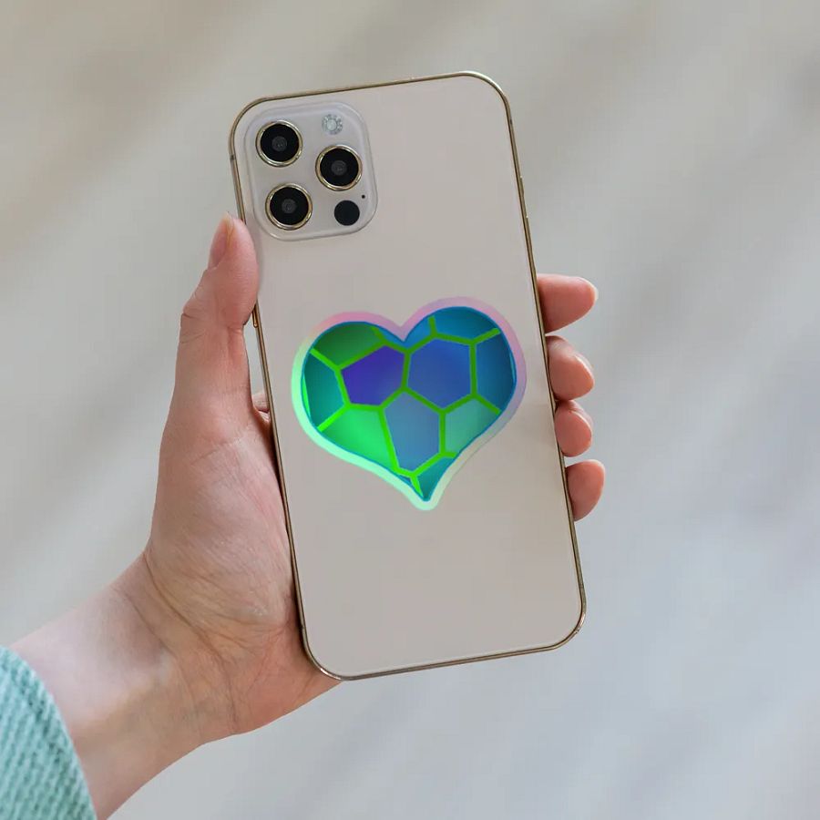DiesmaHeart Mint Kiss-Cut Holo Sticker product image (6)