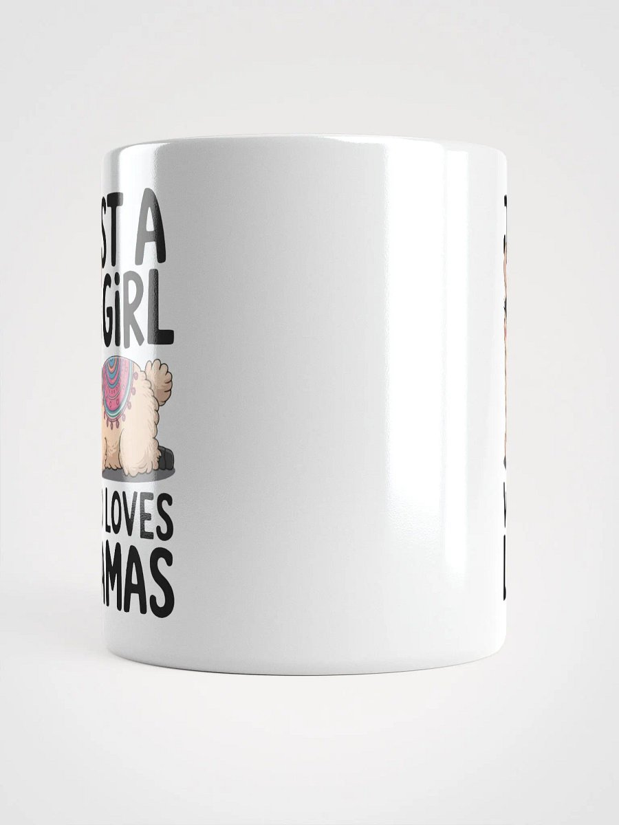 Just a Girl Who Loves Llamas White Glossy Mug product image (13)