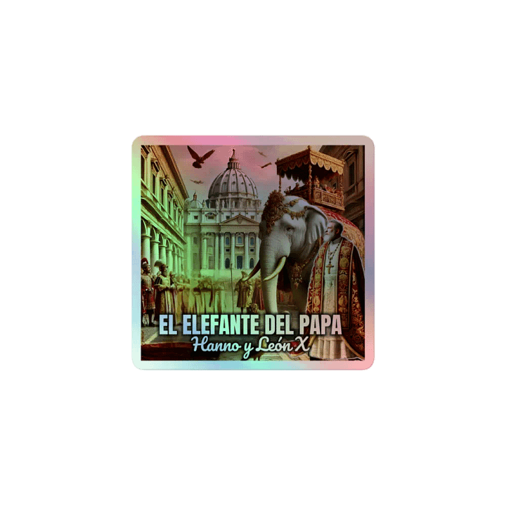 Renaissance Elephant Holographic Sticker Sheet product image (1)