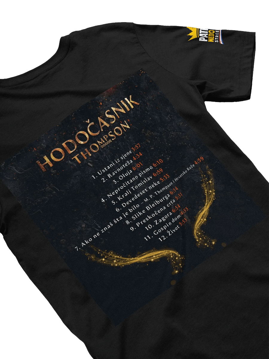 Crowned Distressed Logo T-Shirt Thompson Hodočasnik product image (4)