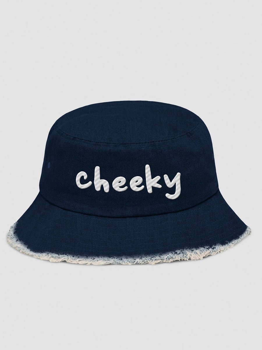 [ Ali3nSun ] Cheeky Capstone Distressed Denim Bucket Hat product image (1)