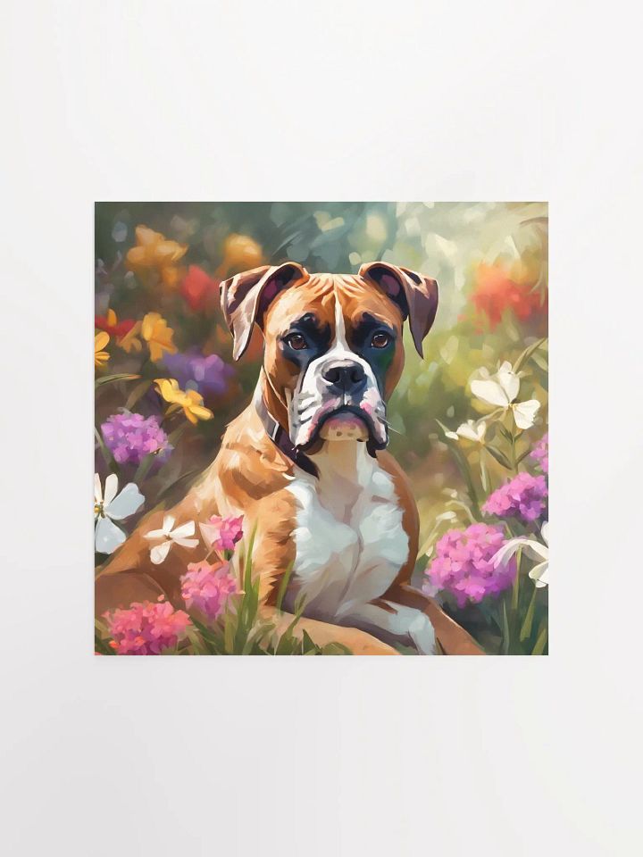 Square Boxer Dog Poster product image (4)