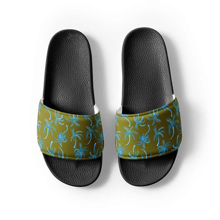Neon Palmtree | Men's Slides product image (2)