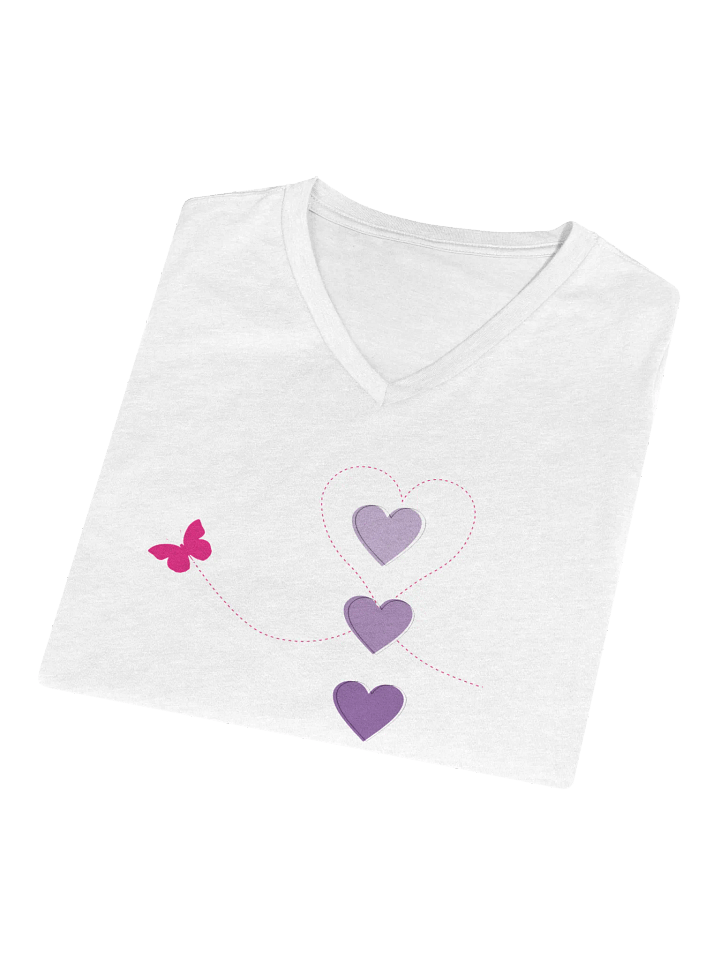 Flutter My Heart V Tee product image (1)