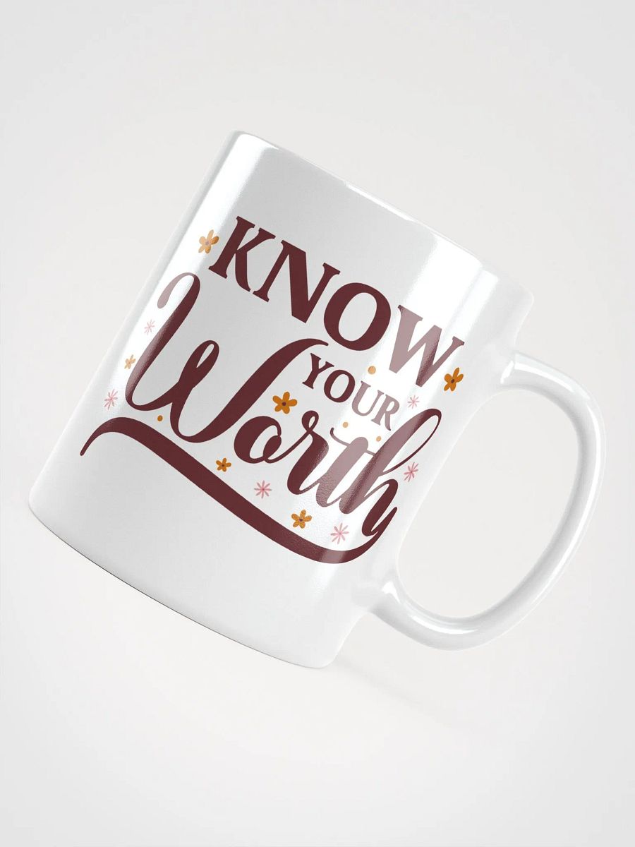Floral Know Your Worth Mug product image (4)