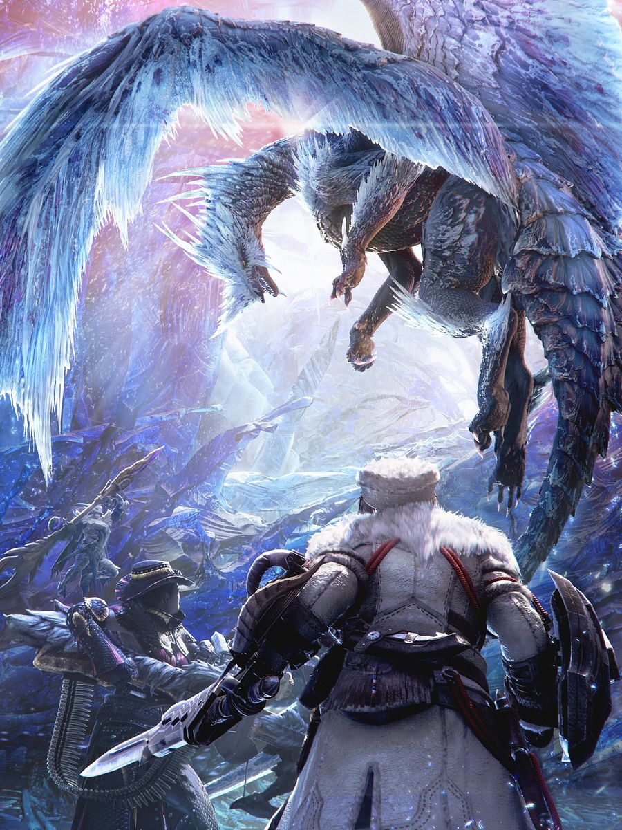 Frostfang Barioth Confrontation 4K Wallpaper product image (1)