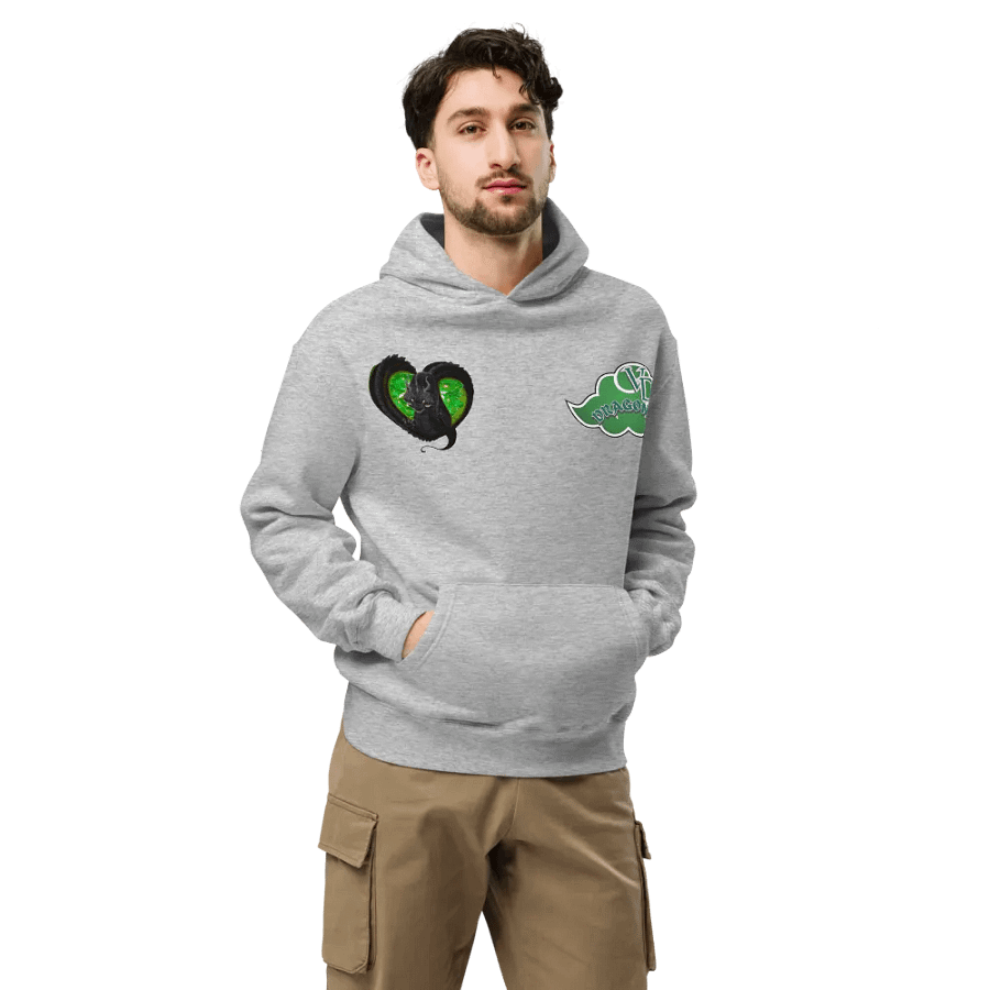 THE GREEN RAIN CLOUD HEARTED OVERSIZED hoodie product image (25)