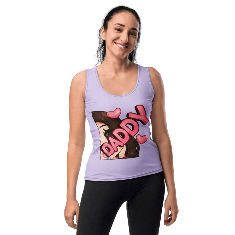 Daddy Emote All-Over Print Women's Tank Top product image (10)
