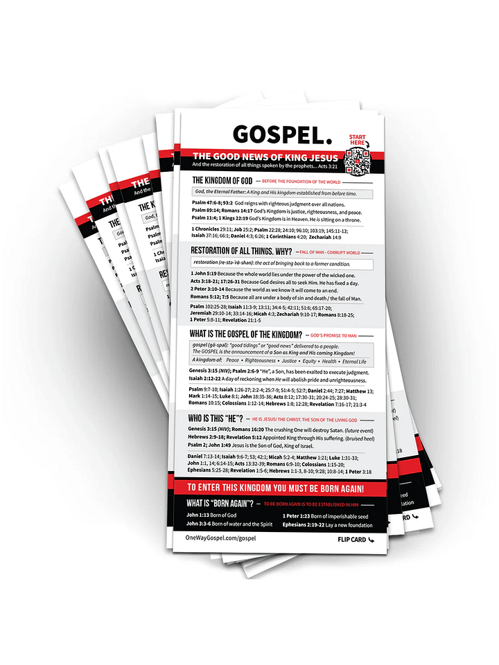 GOSPEL Card (Sets of 10) product image (1)