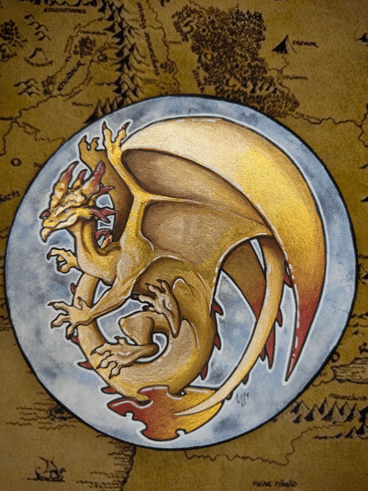 Gold Dragon, Round product image (1)