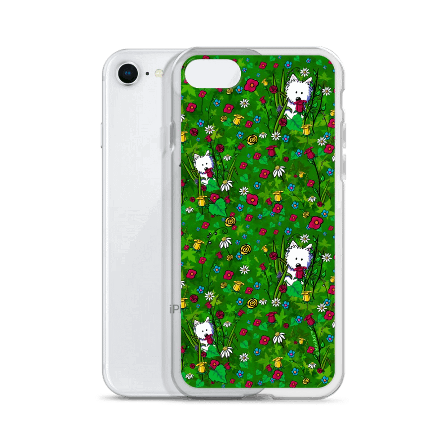 Westie Garden Helpers Clear iPhone Case product image (2)