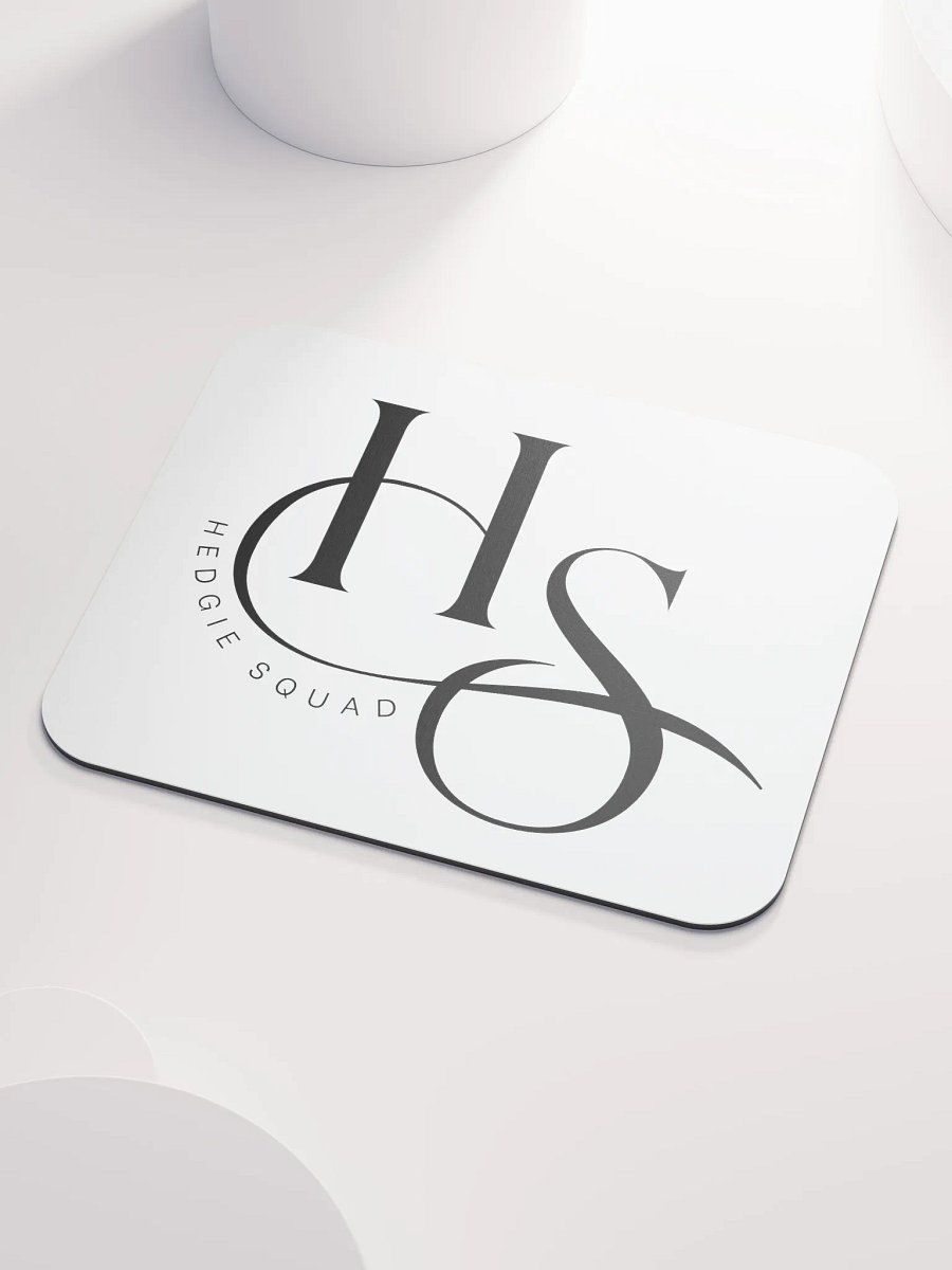 Hedgie Squad white mousemat (8.7″ × 7.1″ // 22cm × 18cm) product image (3)