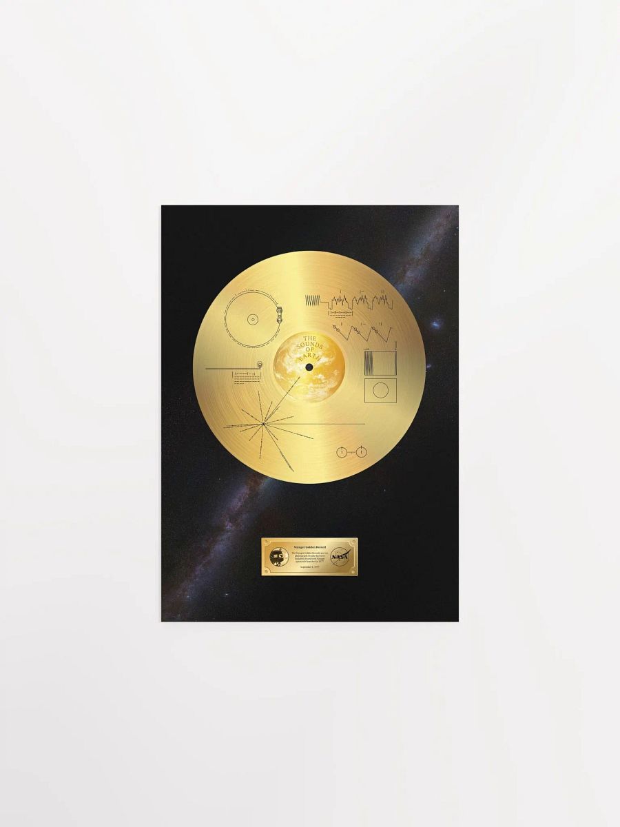 NASA Voyager 1 Golden Record — space poster, science print product image (9)