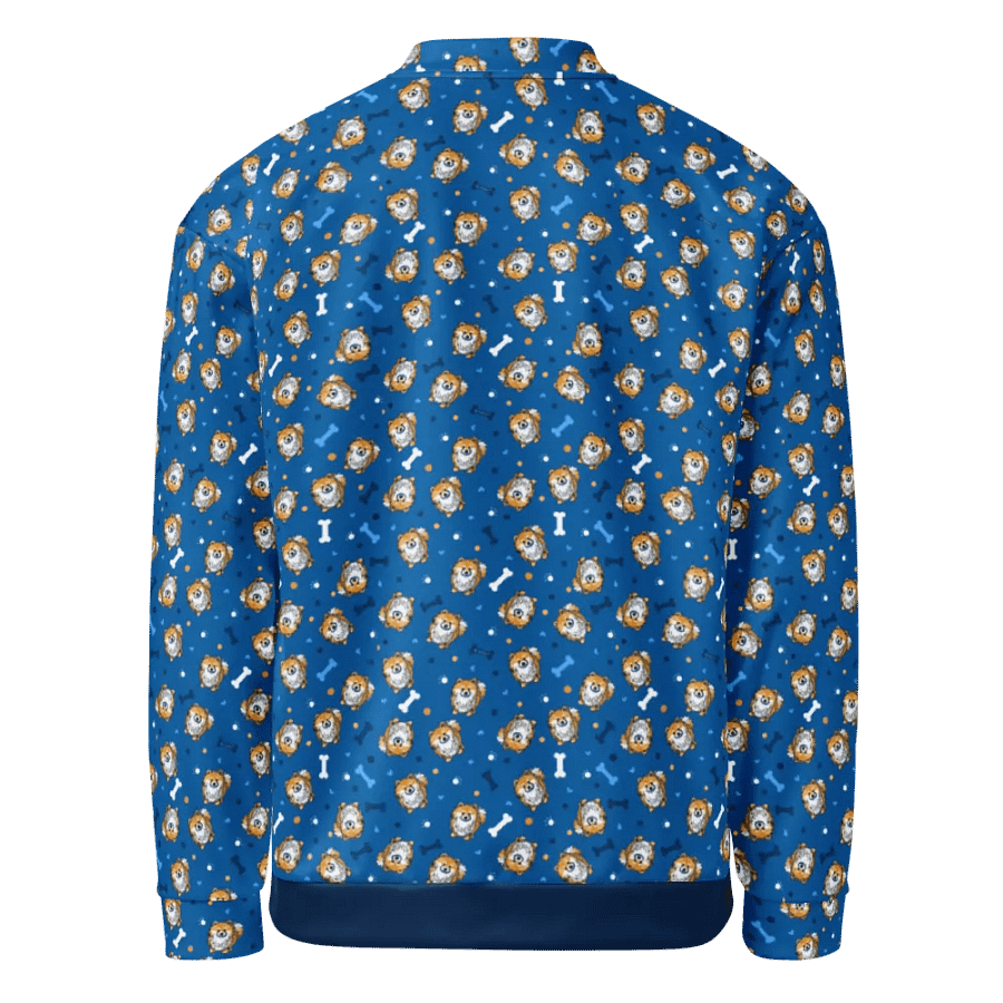 Pomeranian Blue Bomber Jacket product image (2)