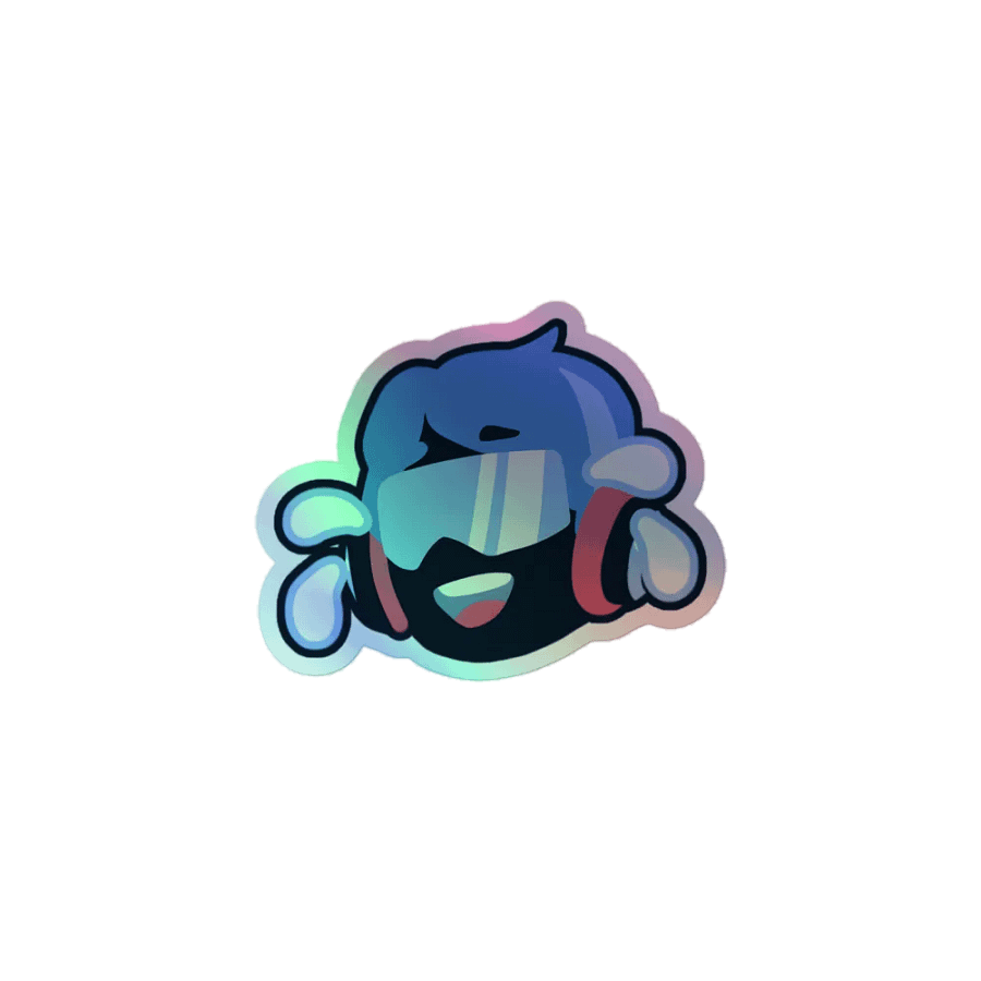 Spin Rhythm XD Laughing Jim Holographic Sticker product image (1)