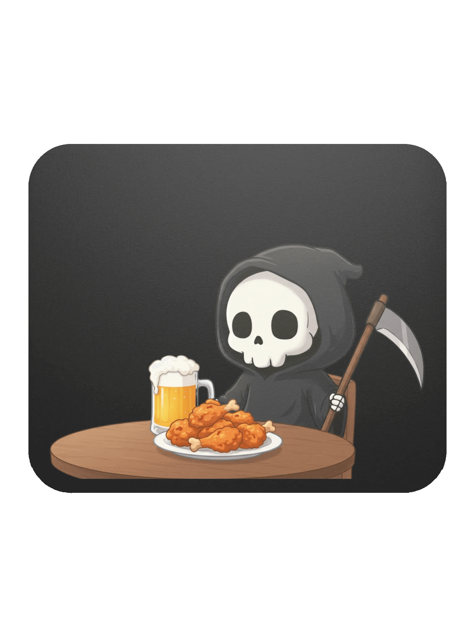 Grim - Wings Black Mouse Pad product image (1)