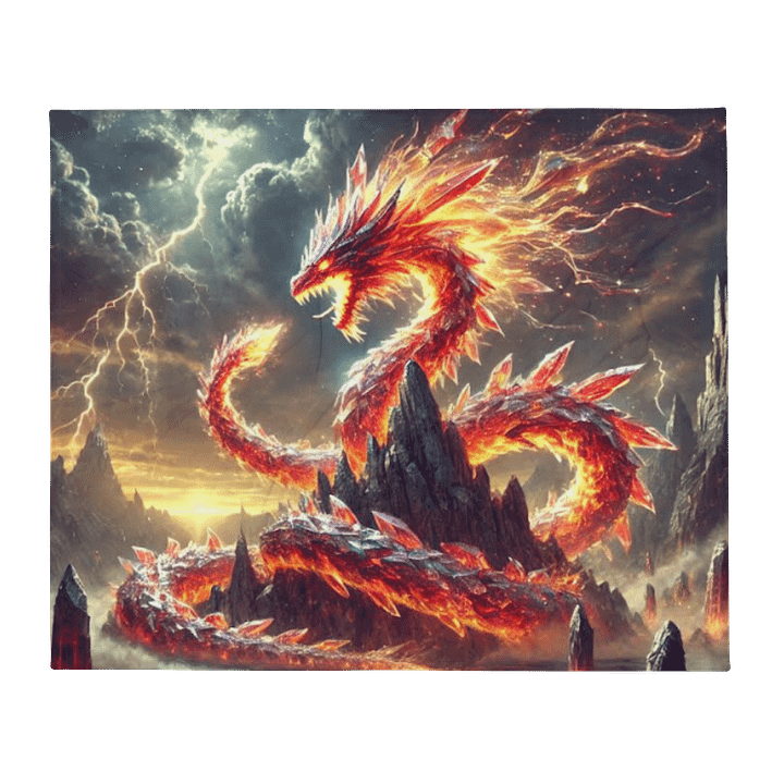 Crystallized Fire Snake #3 Throw Blanket 50"x60" product image (1)