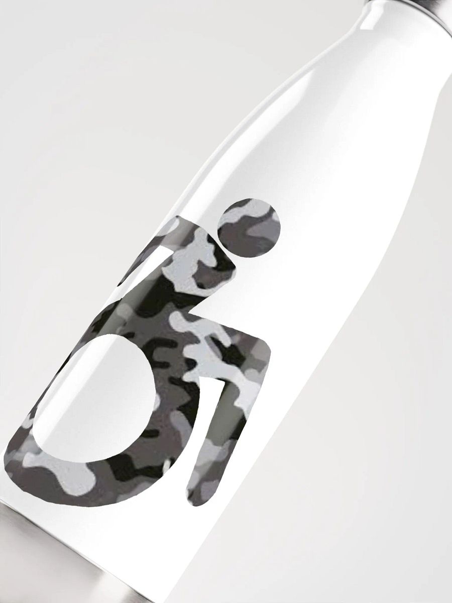 Wheelie, Dark Gray Camo SS Water Bottle product image (5)