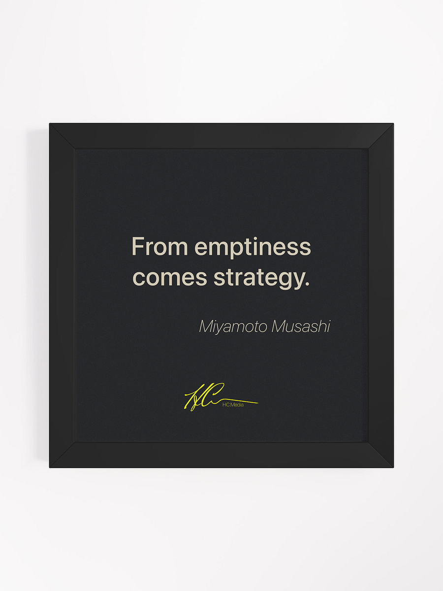 Miyamoto Musashi Q4 - Framed Poster product image (1)