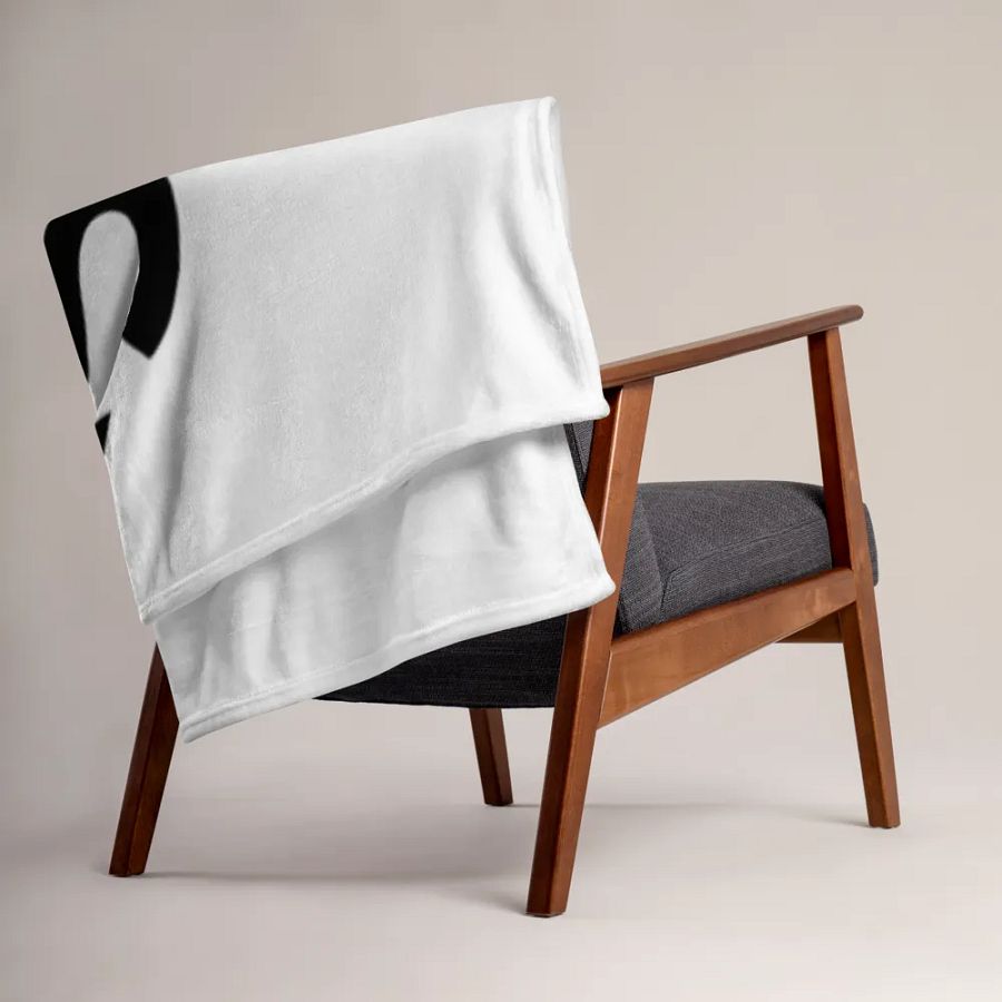 TDS Music Throw Blanket - White with Musical Design | Soft Polyester | Machine-Washable product image (6)
