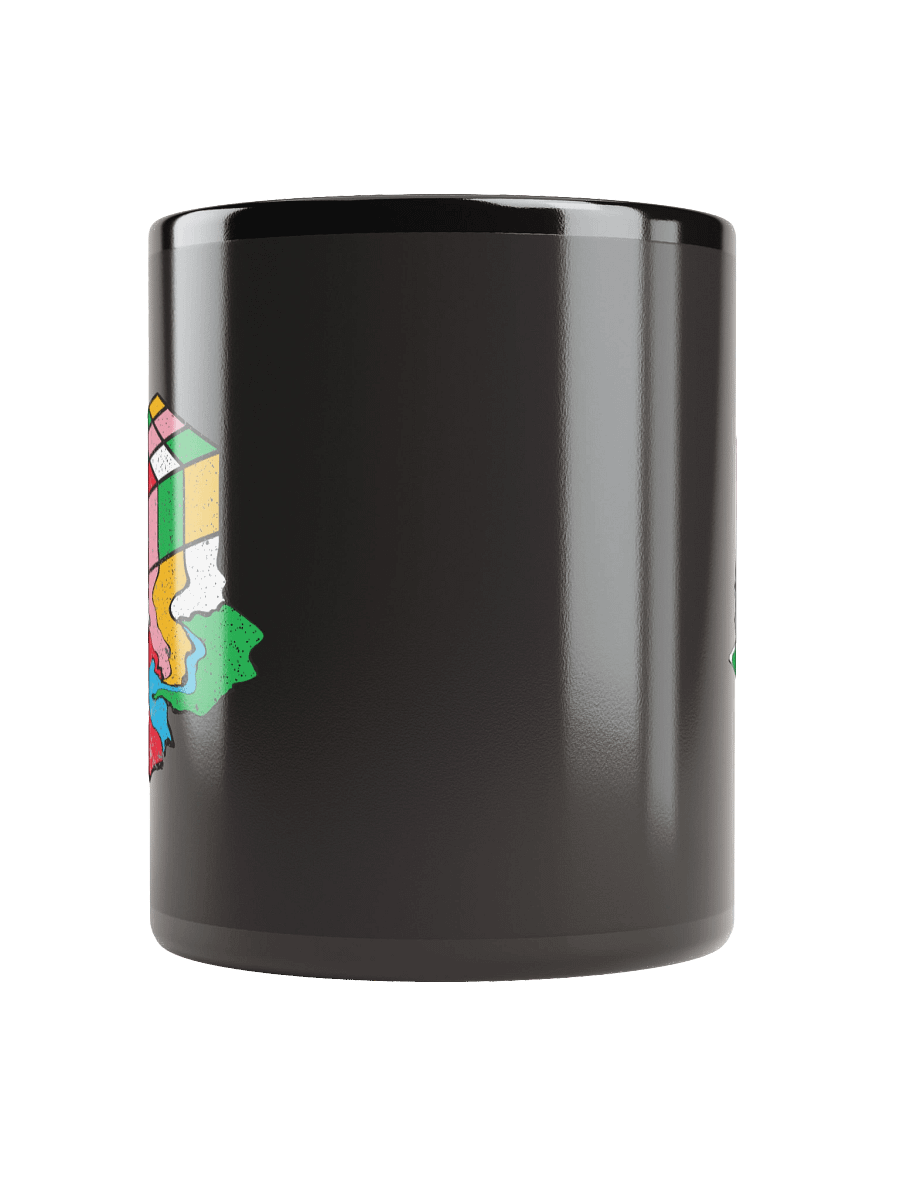 Melting Cube Black Mug - Double Sided Print product image (10)