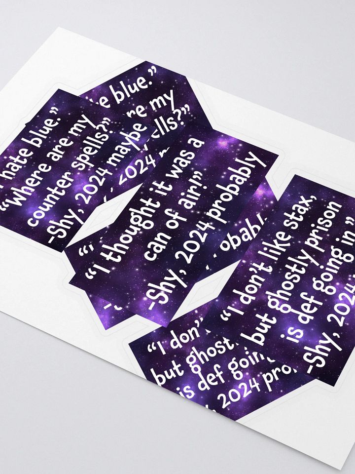 Shy Quote Stickers product image (2)