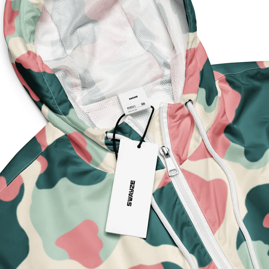 Cow-mouflage Pattern Crop Hoodie Windbreaker product image (8)