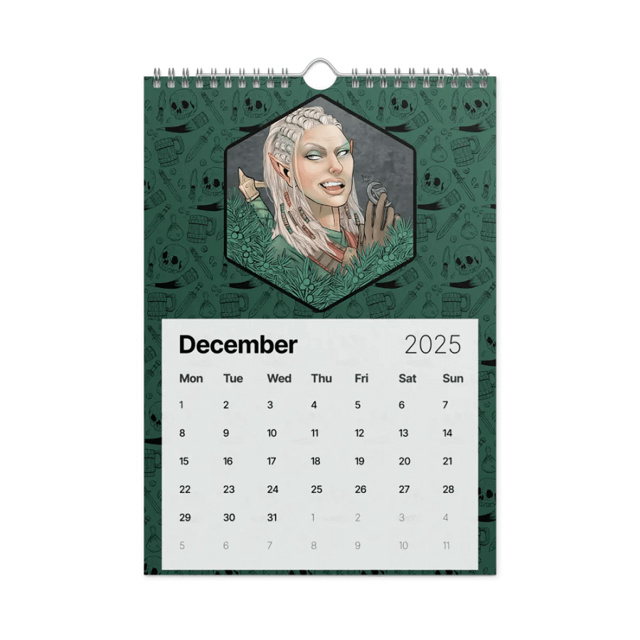 BG3 2025 Calendar - rainbow product image (4)