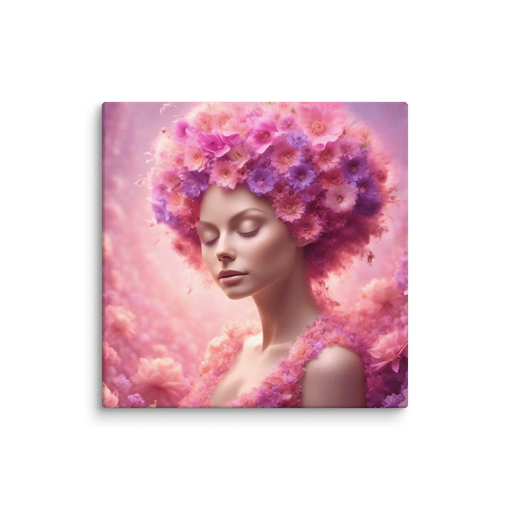 Pink Flower Girl Wall Art product image (2)