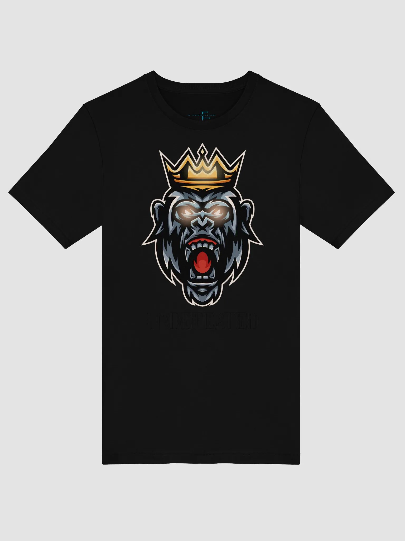 King Gorilla “Undefeated” Tee | Bold Primal Power on Bella + Canvas Unisex Shirt product image (41)