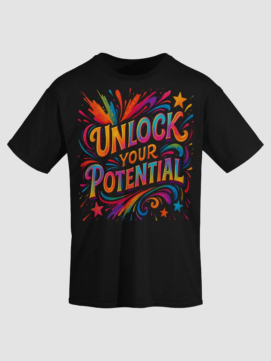 Unlock Your Potential – Bright Motivational Graphic Tee product image (3)