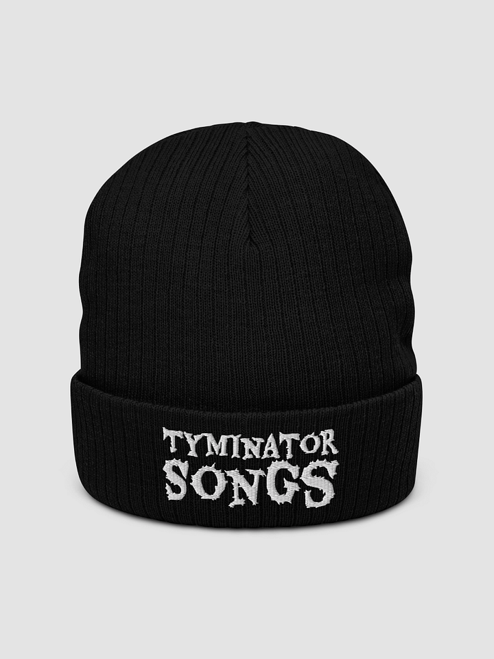 [Tyminatorsongs] Ribbed knit beanie (3D Puff) product image (1)