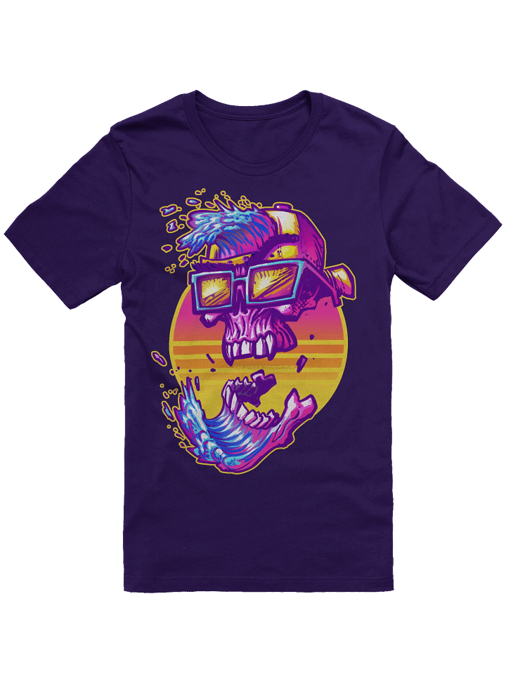 GrumpyBeard WaveSkull - T-Shirt - Unisex sizing product image (1)