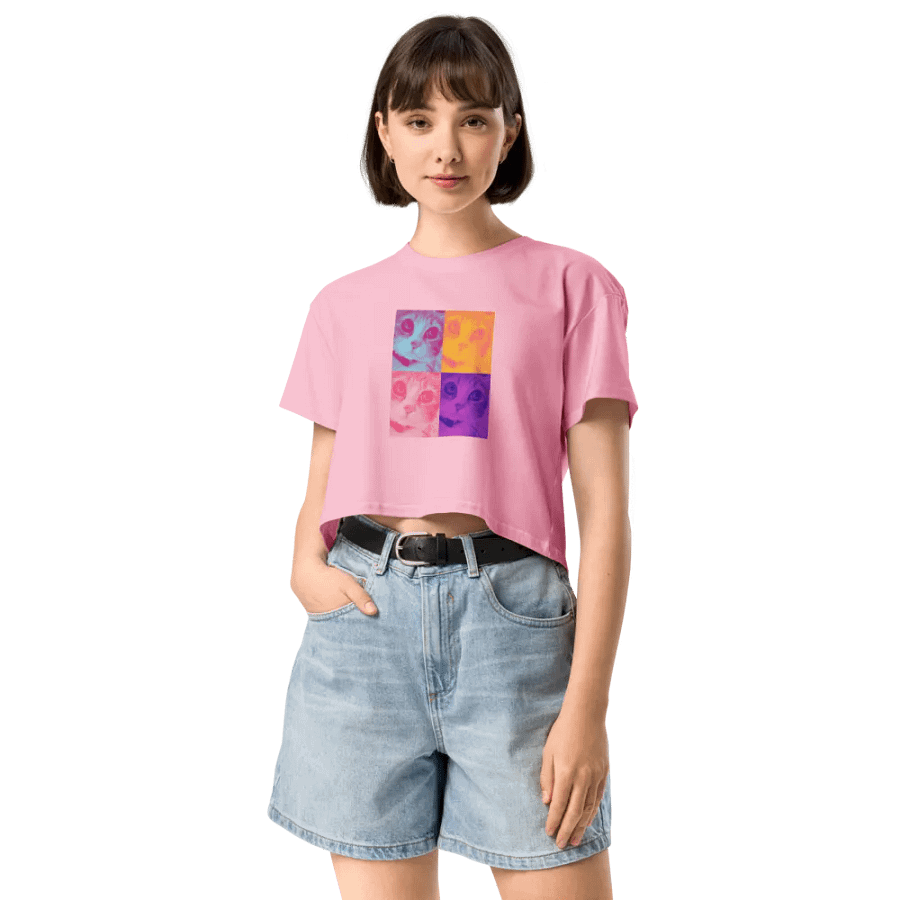 Pop Mox Crop Top T-Shirt product image (40)