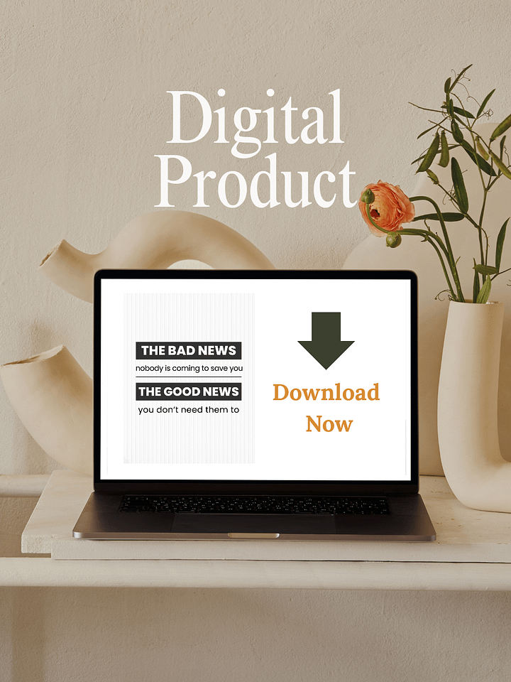Digital Download 'The Good and Bad News ' Motivational Poster product image (2)