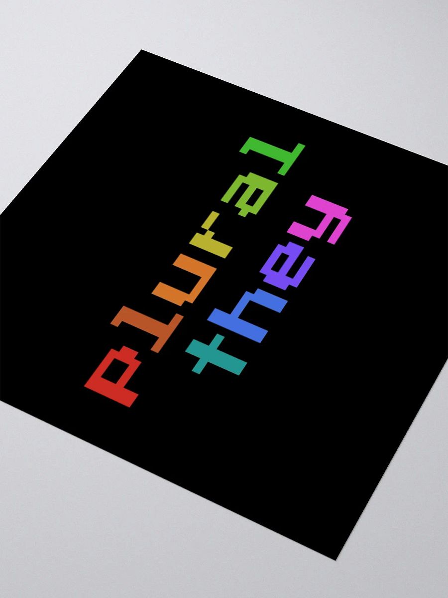 Plural They Sticker (Retro Pixel Style) product image (9)