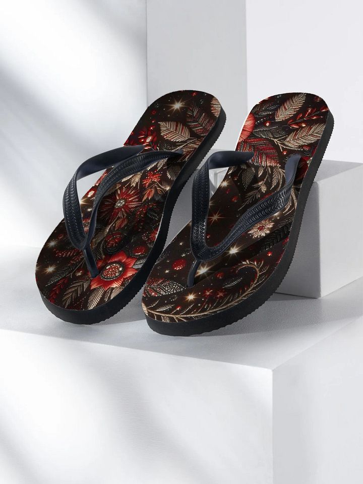 Luxury Floral Delight Flip-Flops product image (1)