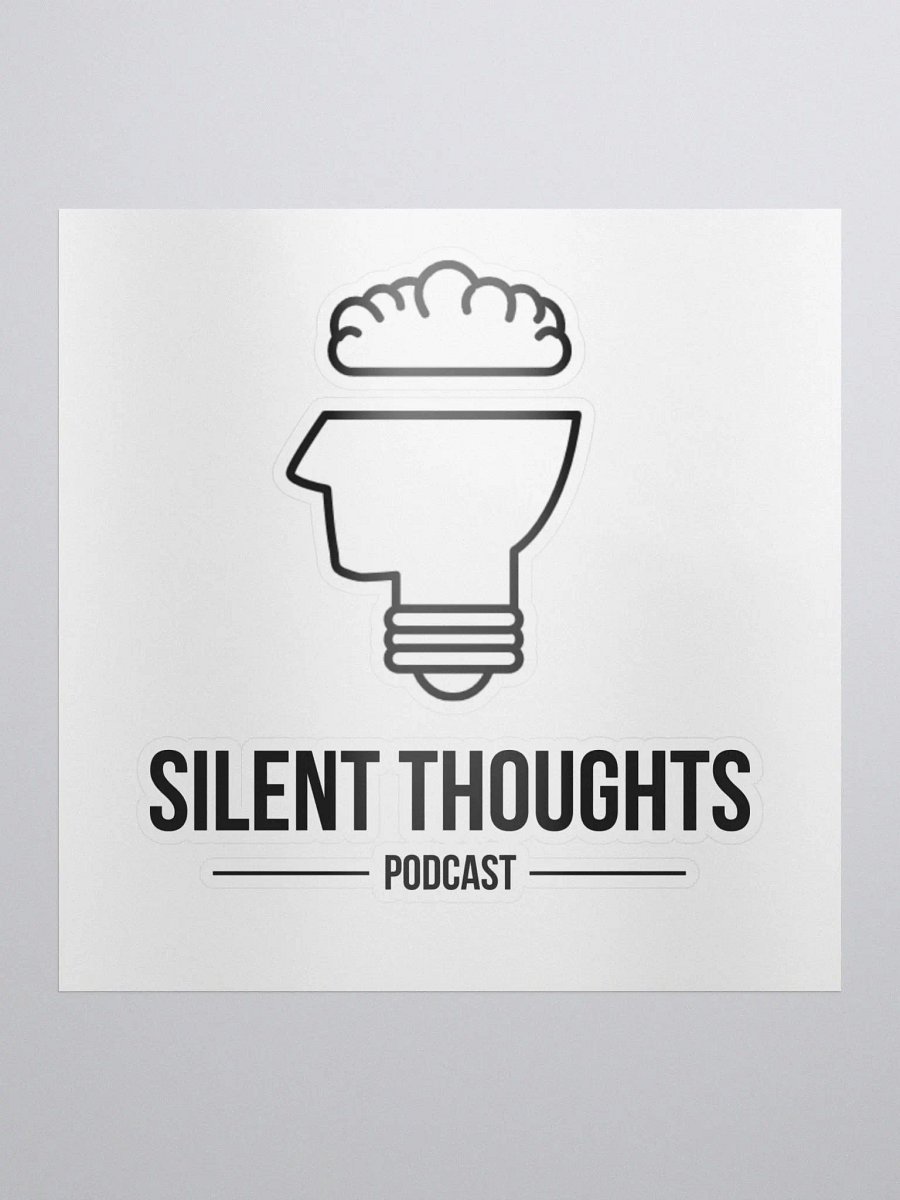 Silent Thoughts Sticker product image (1)