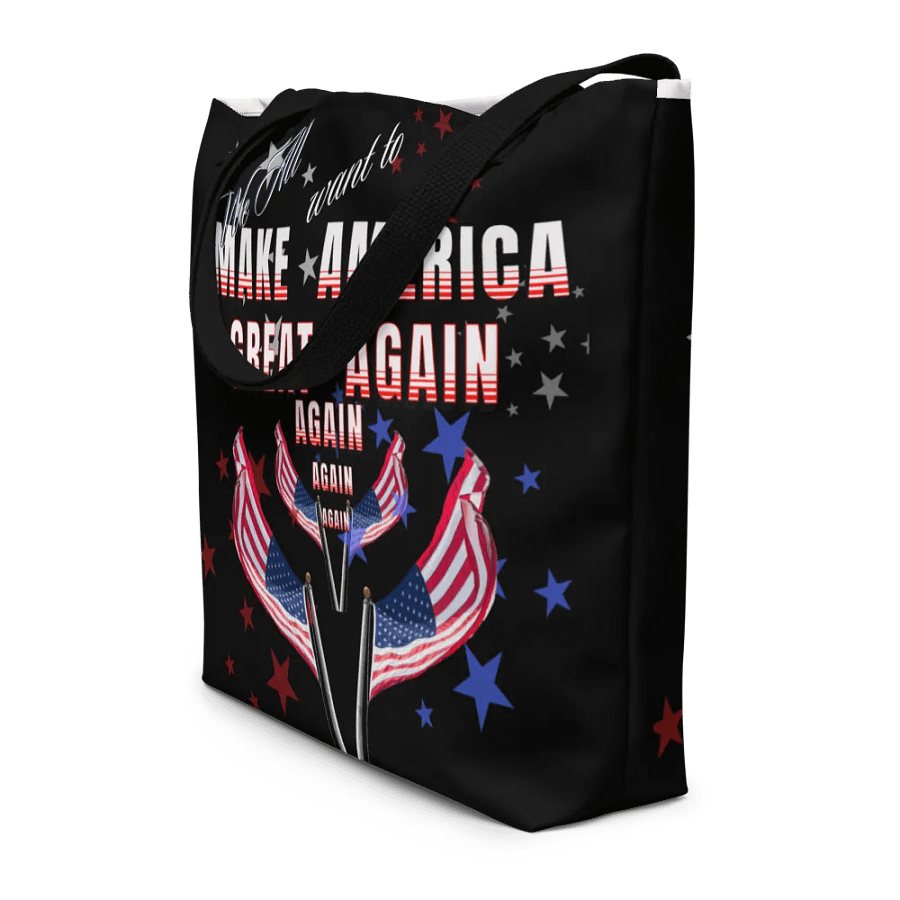 Patriotic Statement Tote Bag for moms dads shoppers product image (8)