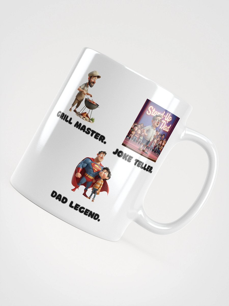 Grill Master. Joke Teller. Dad Legend. – Funny Father’s Day Cartoon Art product image (4)