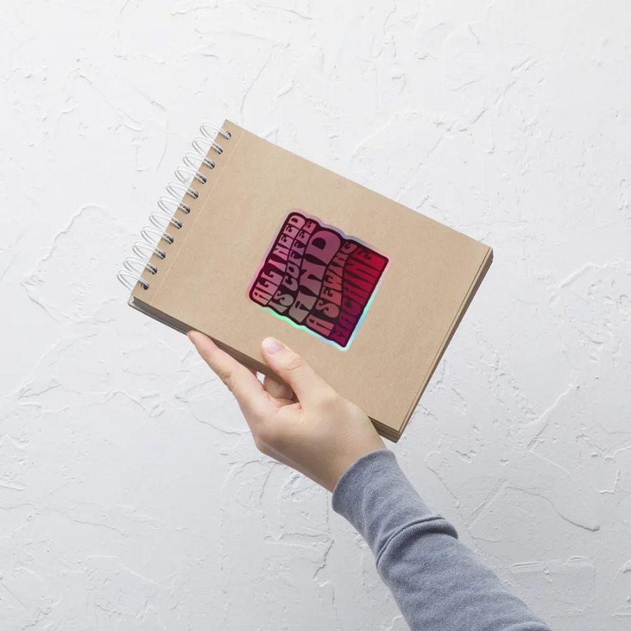 All I Need is Coffee and A Sewing Machine (Sticker) product image (6)